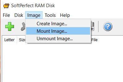softperfect ram disk save contents to image